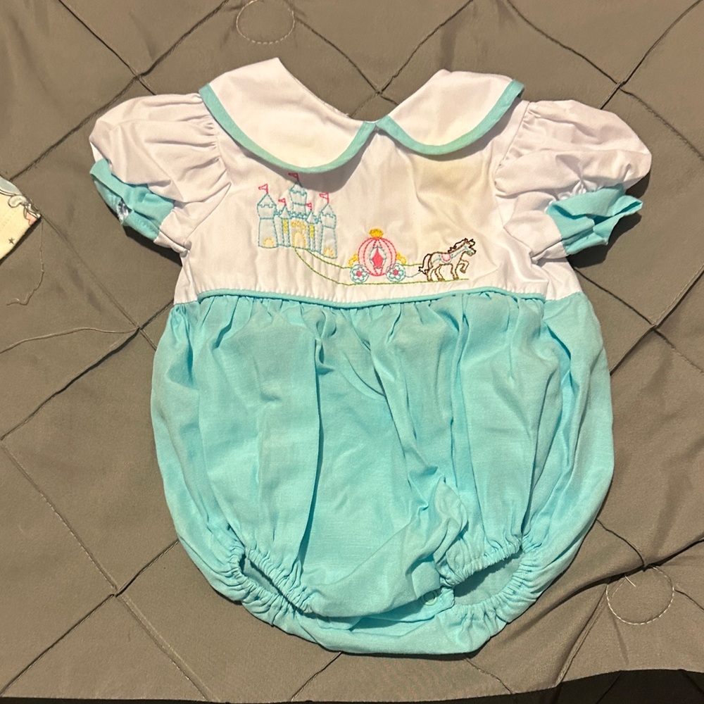 Blue and White Kids One Piece